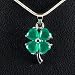 Pendentif trèfle en jade de Malaisie, Miran