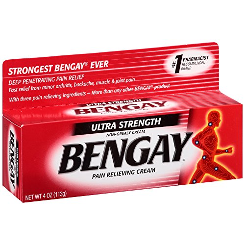 Bengay Ultra Strength, Pain Relieving Cream, NonGreasy, 4 Ounce Health