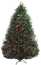 7.5' Pre-Lit Full Madison Pine Artificial Christmas Tree - Multi Lights