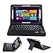 IVSO Toshiba Encore 2 WT8-B32CN / B64CN 8.0-inch Ultra-Thin High Quality Bluetooth Keyboard Portfolio Case - DETACHABLE Bluetooth Keyboard Stand Case / Cover for Toshiba Encore 2 WT8-B32CN / B64CN Tablet (Black)