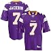 Reebok NFL Equipment Minnesota Vikings #7 Tarvaris Jackson Purple Replica Football Jersey Image of Reebok NFL Equipment Minnesota Vikings #7 Tarvaris Jackson Purple Replica Football Jersey