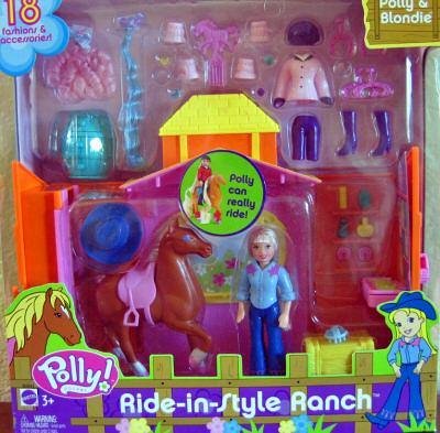 Childrens Toyshop  Toys : Polly Pocket Ride Style Stable