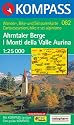 Kompass Karten, Ahrntaler Berge: Wandern / Rad / Skitouren. Carta escursioni / bike / sci alpinismo