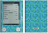 Dots Blue Design Protective Decal Skin Sticker for Sony Digital Reader PRS-505 Models