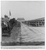 Stereoview (L): 6th U.S. Cavalry honoring Count Waldersee on his arrival--between Chien-men and Ta-