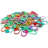 100pcs Knitting Mix Color Craft Crochet Locking Stitch Needle Clip