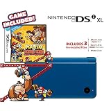 Nintendo DSi XL - Midnight Blue Bundle with Mario vs Donkey Kong Mini-Land Mayhem