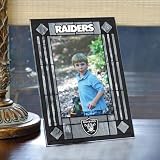 Art Glass Frame - Oakland Raiders