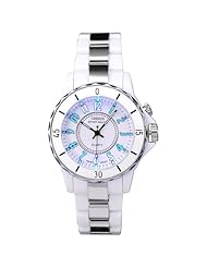 Ohsen 7 Colours Flash Light Lady Men Sport Quartz Watch