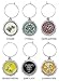 Game of Thrones Wine Charms - Officialy Licensed House Sigil Collectible Wine Stem Tags - Made in the USA