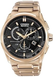Mens Watch Citizen BL5483-55E Eco-Drive Rose Gold Tone Stainless Steel Case and