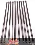 Black Snap Strip Stainless Steel Zip Tie 10 Pack 14