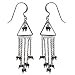 Sterling Silver Earrings Garnet Gemstone Jewelry 3.75 inches (gnklcs312erng)