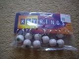 12 Metal Eye Ball Key Rings - Wholesale Job Lot