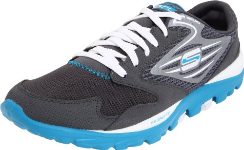 SKECHERS GOrun Damen Laufschuhe, Grau/Blau, 40
