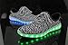 Dear-Queen 7 Colors Unisex LED Shoes Luminous Flashing USB Charging Sneakers Colorful Light Up Glowing Casual Flat Shoes