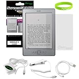 CrazyOnDigital Amazon All New Kindle 4/ Kindle Touch/ Kindle Keyboard Button 6' eBook Reader Compatible Accessories Auto Car + Home Wall Charger with sync and charging cable. CrazyOnDigital Retail Package