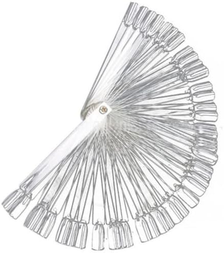 New False Nail Art Tips Board Sticks Polish Display Fan Plastic Practice Tools