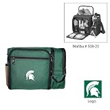 Michigan State Spartans NCAA Malibu Insulated Pack (Hunter Green) (Embroidered Logo)