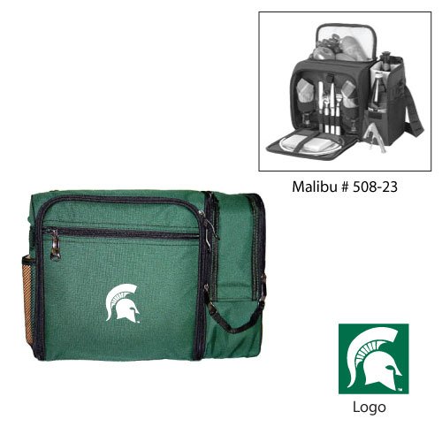 Michigan State Spartans NCAA Malibu Insulated Pack (Hunter Green) (Embroidered Logo)