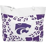 Kansas State Wildcats White Hibiscus Tote Bag