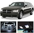 LEDpartsNow Dodge Magnum 2005-2008 Xenon White Premium LED Interior Lights Package Kit (7 Pieces)