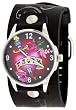 Vintage Ink #VI-W42 Men's Tattoo Inspired Wide Leather Strap Watch