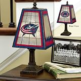 Memory Company Columbus Blue Jackets Art Glass Table Lamp