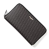 (サンローランパリ) SAINT LAURENT PARIS ラウンドファスナー 長財布[小銭入れ付き] クラシック トワル・モノグラム NERO×LINO [並行輸入品]