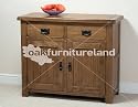 Rustic Solid Oak Small Sideboard