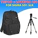 Lowepro Fastpack 250 (Black) + 57 Inch Aluminum Tripod for Sigma Sd1, Sd14, Sd15 Dslr Cameras