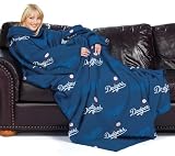 Los Angeles Dodgers Adult Comfy Throw Blanket with Sleeves