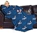 Los Angeles Dodgers Adult Comfy Throw Blanket with Sleeves