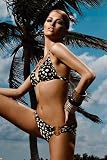 Maryan Mehlhorn Tribal Mix Black And Tobacco Bikini Set