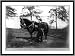 Historic Print (L): [O.H. Hart, full-length portrait, standing, left profile, in uniform, alongside horse]