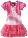 So La Vita Girls 2-6X Toddler Heart Dress With Hot Fixed Stones