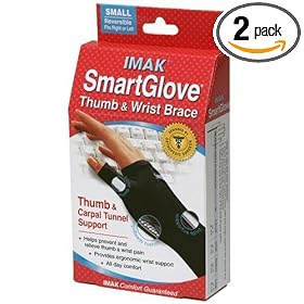 Imak Smart Glove With Thumb Support Small (Pack of 2) by 