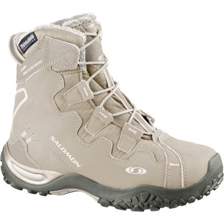 Salomon Women's Snowtrip TS WP W Snow Boot,Sand,8 M US