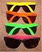 4 Neon Sunglasses Hip Hop 80's Shades Glasses