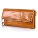 AINIMOER Women Long Leather Wallet Zipper Large Capacity Clutch Phone Holder Purse