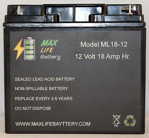 ML18-12 - 12V 18AH 1976 Harley-Davidson FXE 1200 Super Glide Replacement Battery