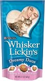 Whisker Lickins Dreamy Duos Cat Treats Shrimp & Crab Flavors, 2.1-Ounce Pouches (Pack of 20)