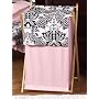 Baby and Kids Clothes Pink and Black Sophia Laundry Hamper by JoJo