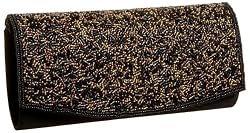 La Regale Confetti Pattern Bead Clutch