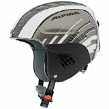 ALPINA Kinder Skihelm Carat, silber-anthrazit, 48-52 cm, A9035-119