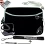 Black Kindle 2 Glove Case with Front Pocket, Dual Zipper + USB Cable + Black Car Charger + E-Reader Light + Screen Protector + Determination Strap