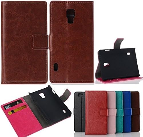 lg l7 ii case,L7 II Case, lg optimus l7 ii dual case,Ezydigital LG Optimus l7 II case,LG Optimus L7 II Dual P715 Leather Folio Support Smart Case Cover With Card Holder & Magnetic Flip for LG Optimus L7 II Dual P715
