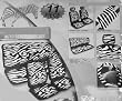 Safari Animal Print Auto Interior Gift Set - 2 Zebra Low Back Front Bucket Seat Covers with Separate Headrest Cover, 1 Zebra Steering Wheel Cover, 2 Zebra Shoulder Harness Pressure Relief Cover, and 1 Bench Cover