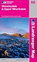 Wensleydale and Upper Wharfedale (OS Landranger Map)