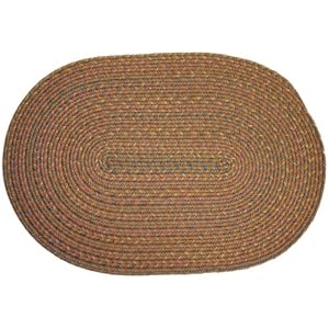 Blossom Gold 8' Round Braided Rug - Rhody Rug - BL-878RDGO